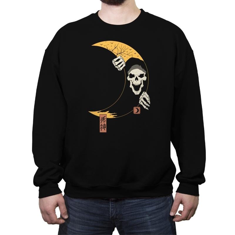 Moon Reaper - Crew Neck Sweatshirt Crew Neck Sweatshirt RIPT Apparel Small / Black