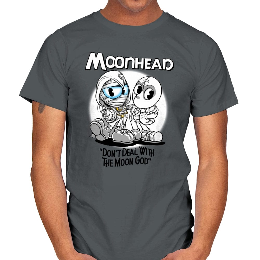 Moonhead - Mens T-Shirts RIPT Apparel Small / Charcoal