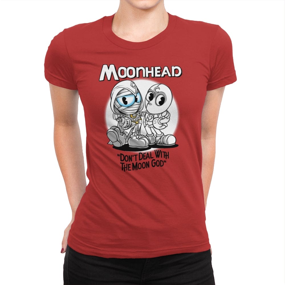 Moonhead - Womens Premium T-Shirts RIPT Apparel Small / Red