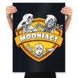 Mooniacs - Prints Posters RIPT Apparel 18x24 / Black
