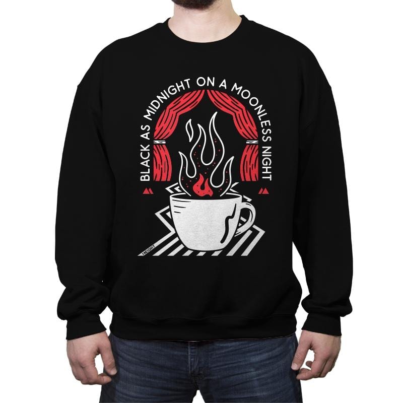 Moonless Night - Crew Neck Sweatshirt Crew Neck Sweatshirt RIPT Apparel Small / Black