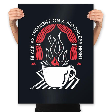 Moonless Night - Prints Posters RIPT Apparel 18x24 / Black