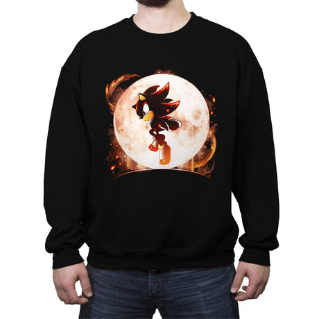 Moonlight Shadow - Crew Neck Sweatshirt Crew Neck Sweatshirt RIPT Apparel Small / Black