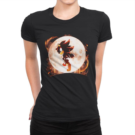 Moonlight Shadow - Womens Premium T-Shirts RIPT Apparel Small / Black