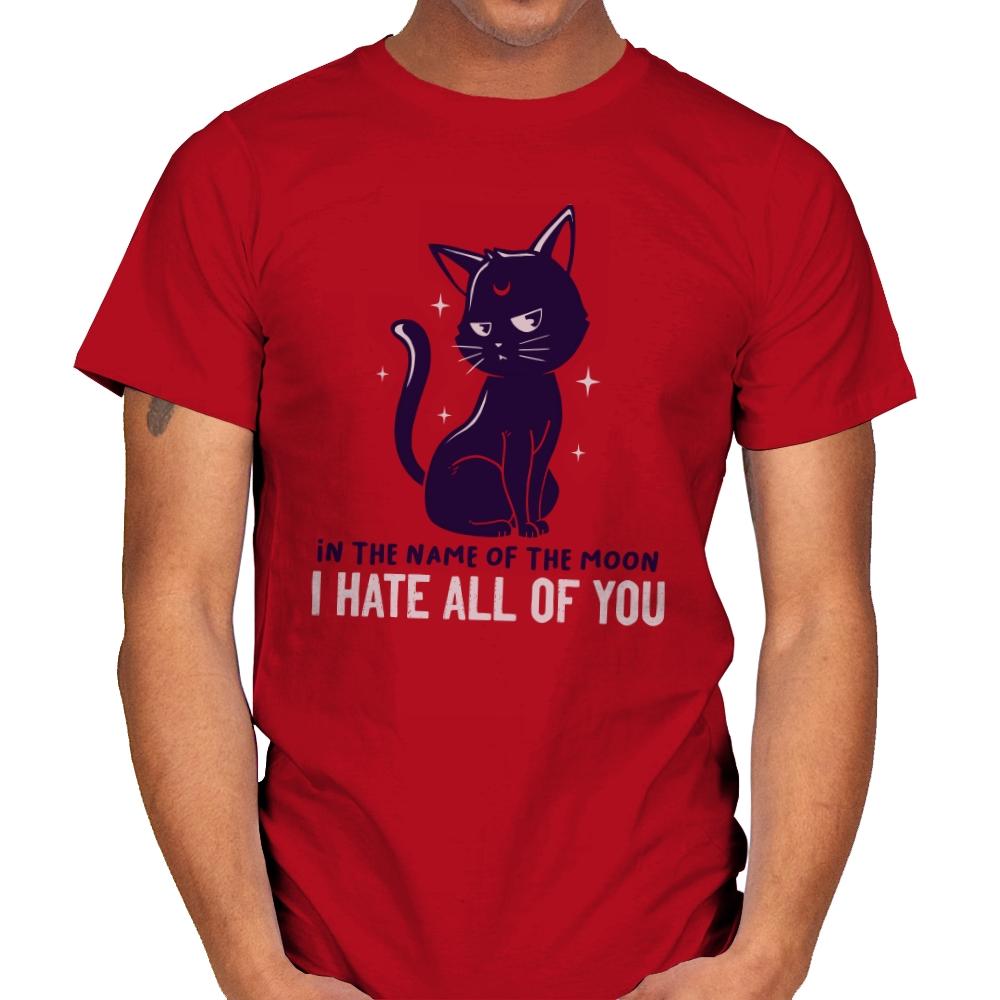 Moonlit Hate - Mens T-Shirts RIPT Apparel Small / Red
