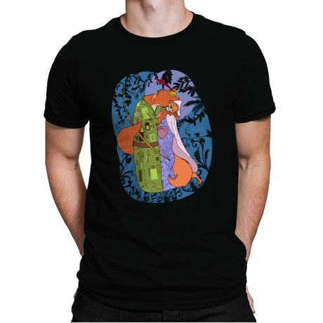 Moonlit Klimt - Mens Premium T-Shirts RIPT Apparel Small / Black