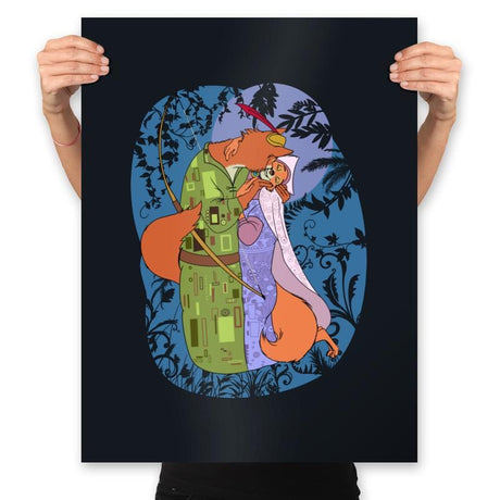 Moonlit Klimt - Prints Posters RIPT Apparel 18x24 / Black