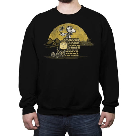 Moonlit Knight - Crew Neck Sweatshirt Crew Neck Sweatshirt RIPT Apparel Small / Black
