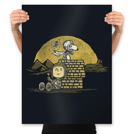 Moonlit Knight - Prints Posters RIPT Apparel 18x24 / Black