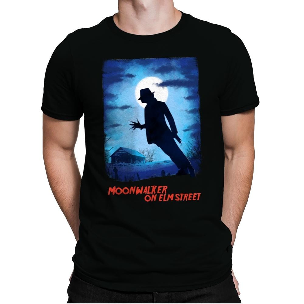 Moonwalker on Elm Street - Mens Premium T-Shirts RIPT Apparel Small / Black
