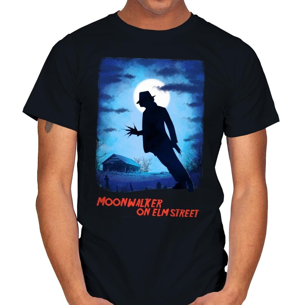 Moonwalker on Elm Street - Mens T-Shirts RIPT Apparel Small / Black