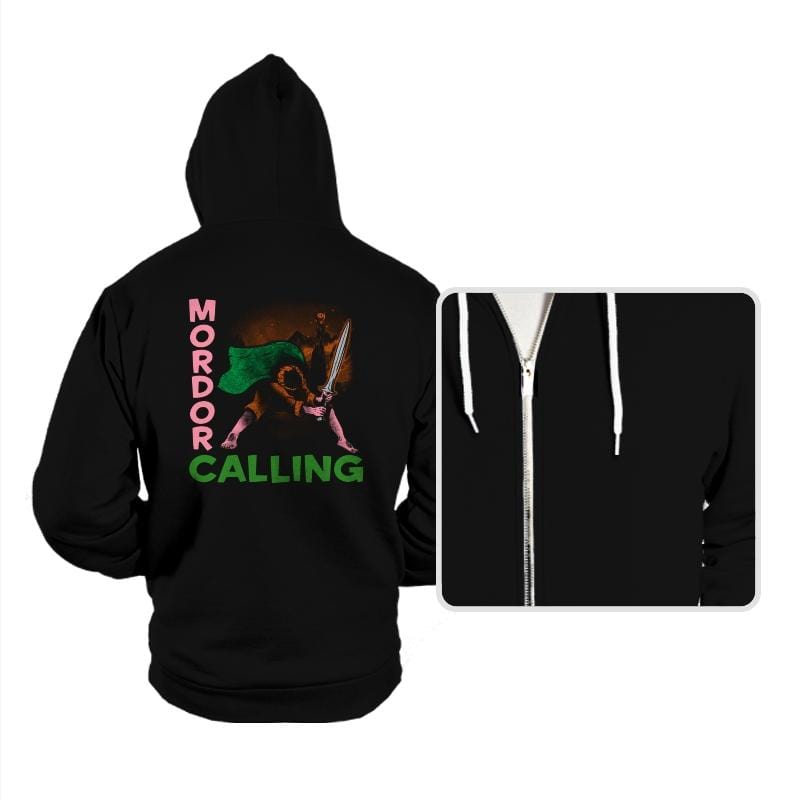 Mordor Calling - Hoodies Hoodies RIPT Apparel