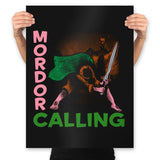 Mordor Calling - Prints Posters RIPT Apparel 18x24 / Black