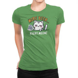 More Beer Right Meow - Womens Premium T-Shirts RIPT Apparel Small / Kelly