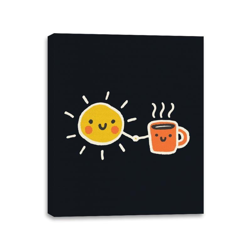 Morning Lovers - Canvas Wraps Canvas Wraps RIPT Apparel 11x14 / Black