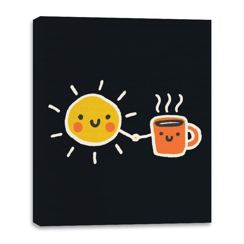 Morning Lovers - Canvas Wraps Canvas Wraps RIPT Apparel 16x20 / Black