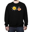 Morning Lovers - Crew Neck Sweatshirt Crew Neck Sweatshirt RIPT Apparel Small / Black