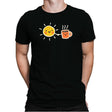 Morning Lovers - Mens Premium T-Shirts RIPT Apparel Small / Black