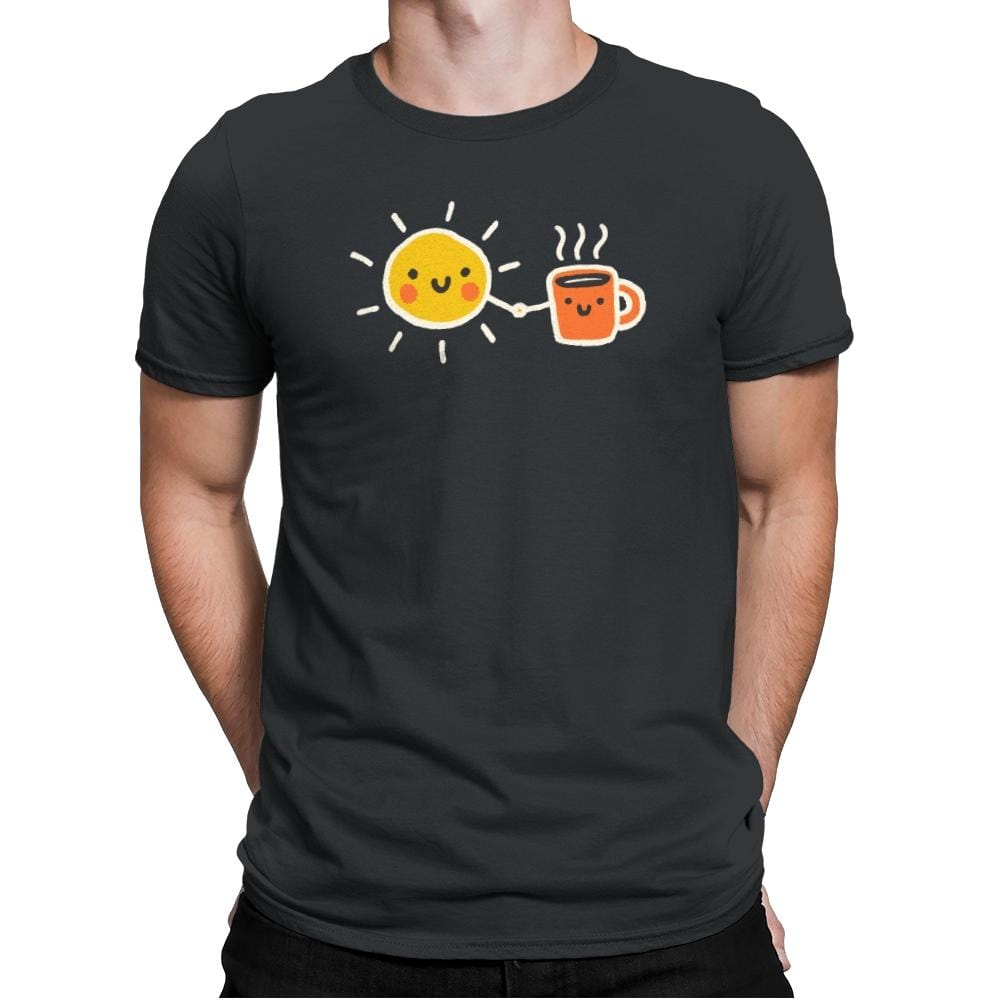 Morning Lovers - Mens Premium T-Shirts RIPT Apparel Small / Heavy Metal