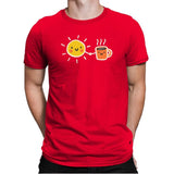 Morning Lovers - Mens Premium T-Shirts RIPT Apparel Small / Red