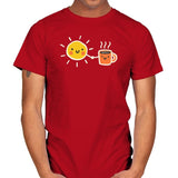 Morning Lovers - Mens T-Shirts RIPT Apparel Small / Red