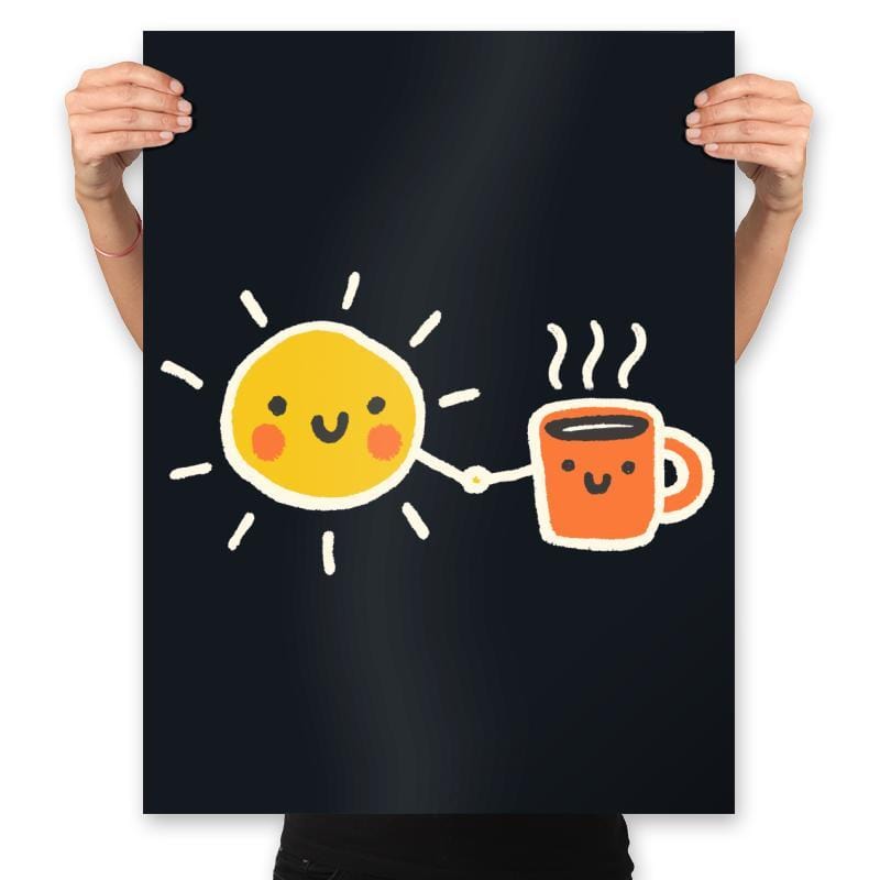 Morning Lovers - Prints Posters RIPT Apparel 18x24 / Black