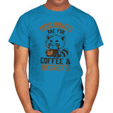 Mornings are for Coffee and Regrets - Mens T-Shirts RIPT Apparel Small / Sapphire