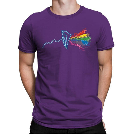 Morphin Side of the Zords - Best Seller - Mens Premium T-Shirts RIPT Apparel Small / Purple Rush