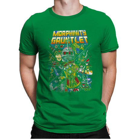 Morphinity Gauntlet - Best Seller - Mens Premium T-Shirts RIPT Apparel Small / Kelly Green