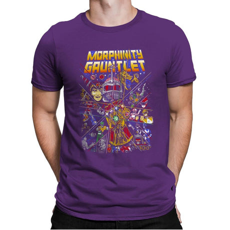 Morphinity Gauntlet - Best Seller - Mens Premium T-Shirts RIPT Apparel Small / Purple Rush