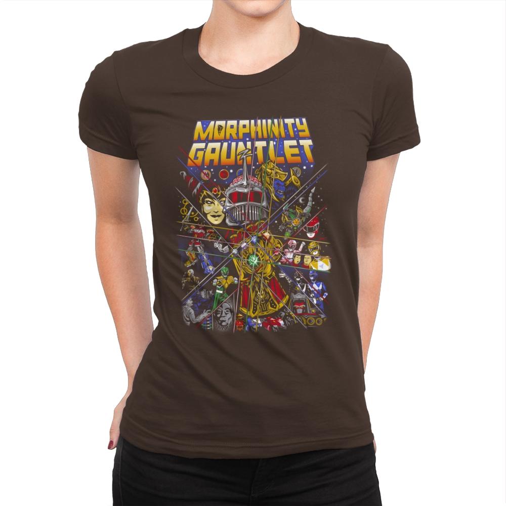 Morphinity Gauntlet - Best Seller - Womens Premium T-Shirts RIPT Apparel Small / Dark Chocolate