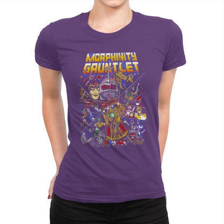 Morphinity Gauntlet - Best Seller - Womens Premium T-Shirts RIPT Apparel Small / Purple Rush
