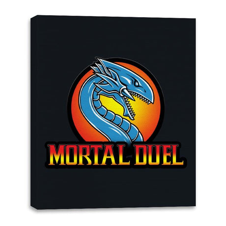 Mortal Duel - Canvas Wraps Canvas Wraps RIPT Apparel 16x20 / Black