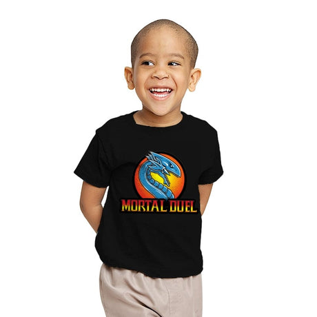 Mortal Duel - Youth T-Shirts RIPT Apparel X-small / Black