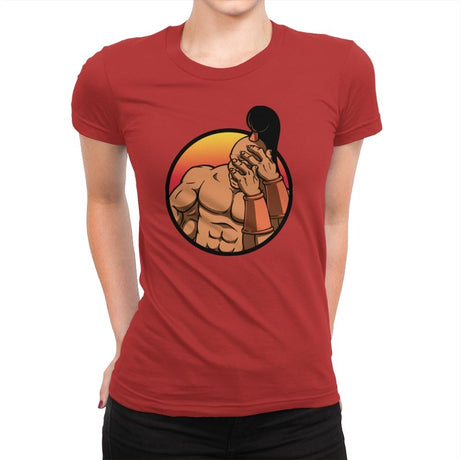 Mortal Facepalm - Womens Premium T-Shirts RIPT Apparel Small / Red