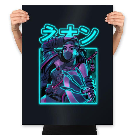 Mortal Neon - Prints Posters RIPT Apparel 18x24 / Black
