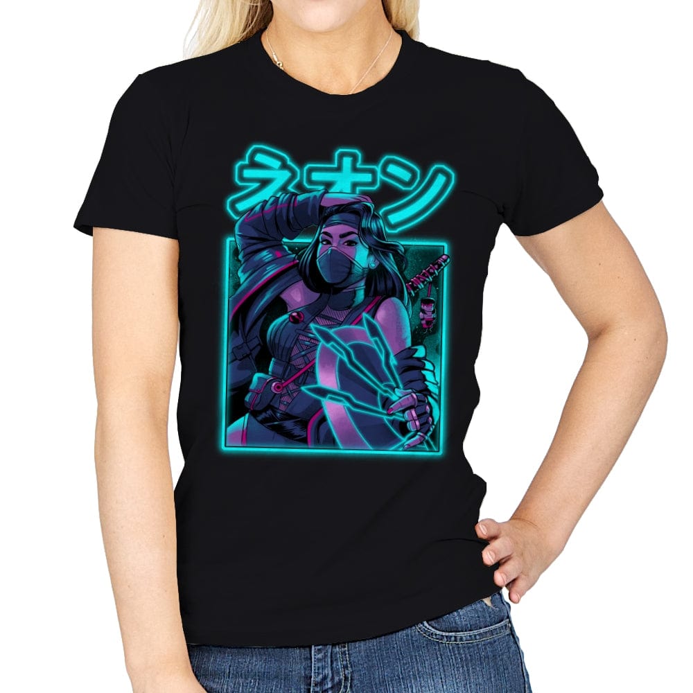 Mortal Neon - Womens T-Shirts RIPT Apparel Small / Black