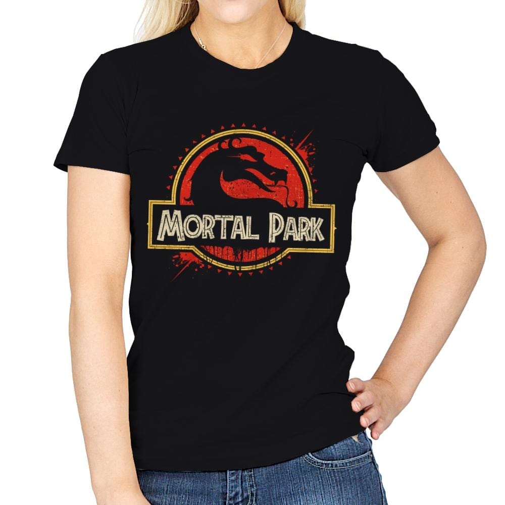 Mortal Park - Womens T-Shirts RIPT Apparel Small / Black