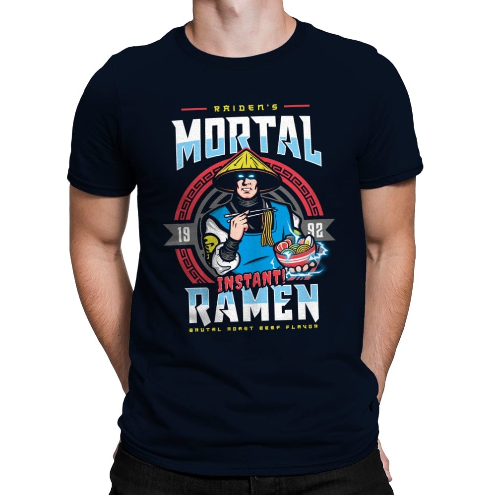 Mortal Ramen - Mens Premium T-Shirts RIPT Apparel Small / Midnight Navy
