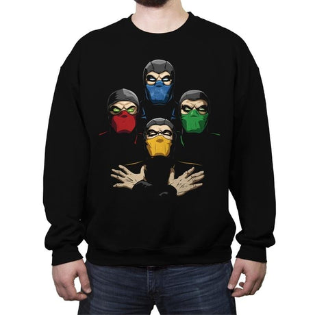 Mortal Rhapsody - Anytime - Crew Neck Sweatshirt Crew Neck Sweatshirt RIPT Apparel Small / Black