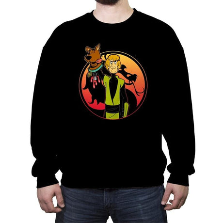 Mortal Shaggy - Crew Neck Sweatshirt Crew Neck Sweatshirt RIPT Apparel Small / Black