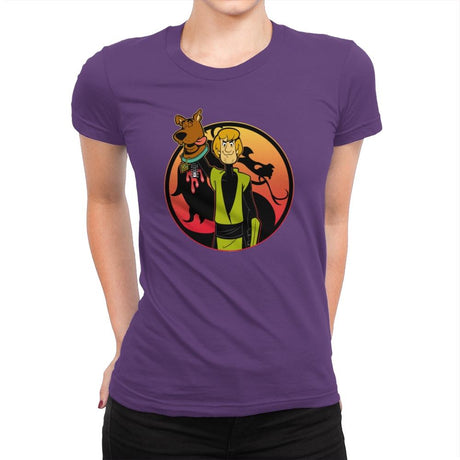 Mortal Shaggy - Womens Premium T-Shirts RIPT Apparel Small / Purple Rush