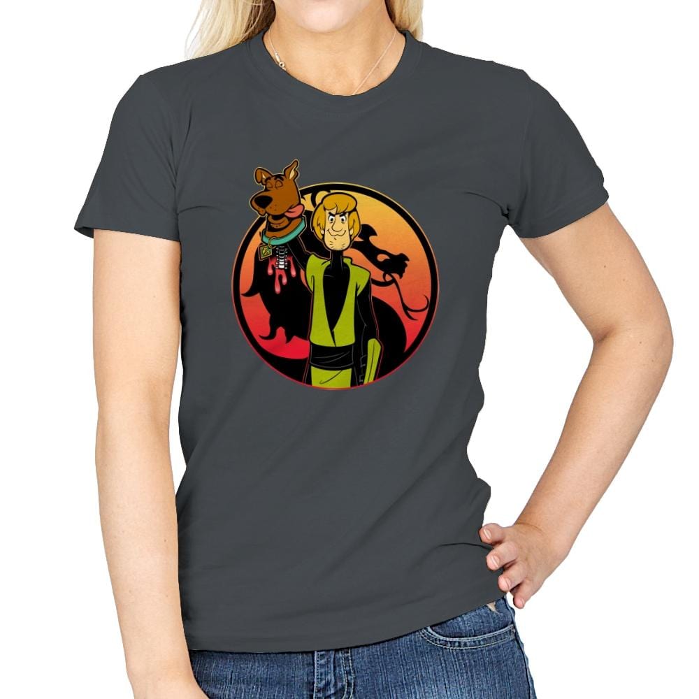 Mortal Shaggy - Womens T-Shirts RIPT Apparel Small / Charcoal
