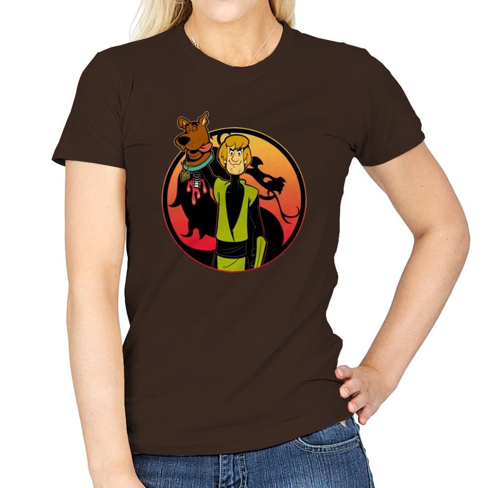 Mortal Shaggy - Womens T-Shirts RIPT Apparel Small / Dark Chocolate