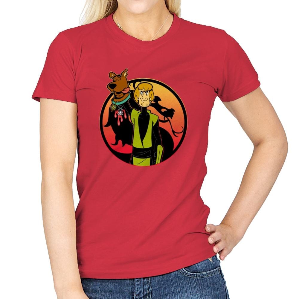 Mortal Shaggy - Womens T-Shirts RIPT Apparel Small / Red