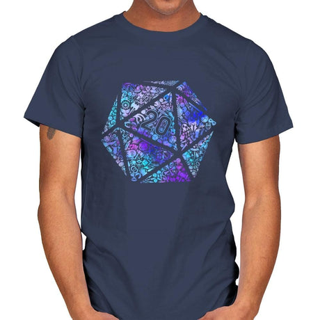 Mosaic D20 - Mens T-Shirts RIPT Apparel Small / Navy