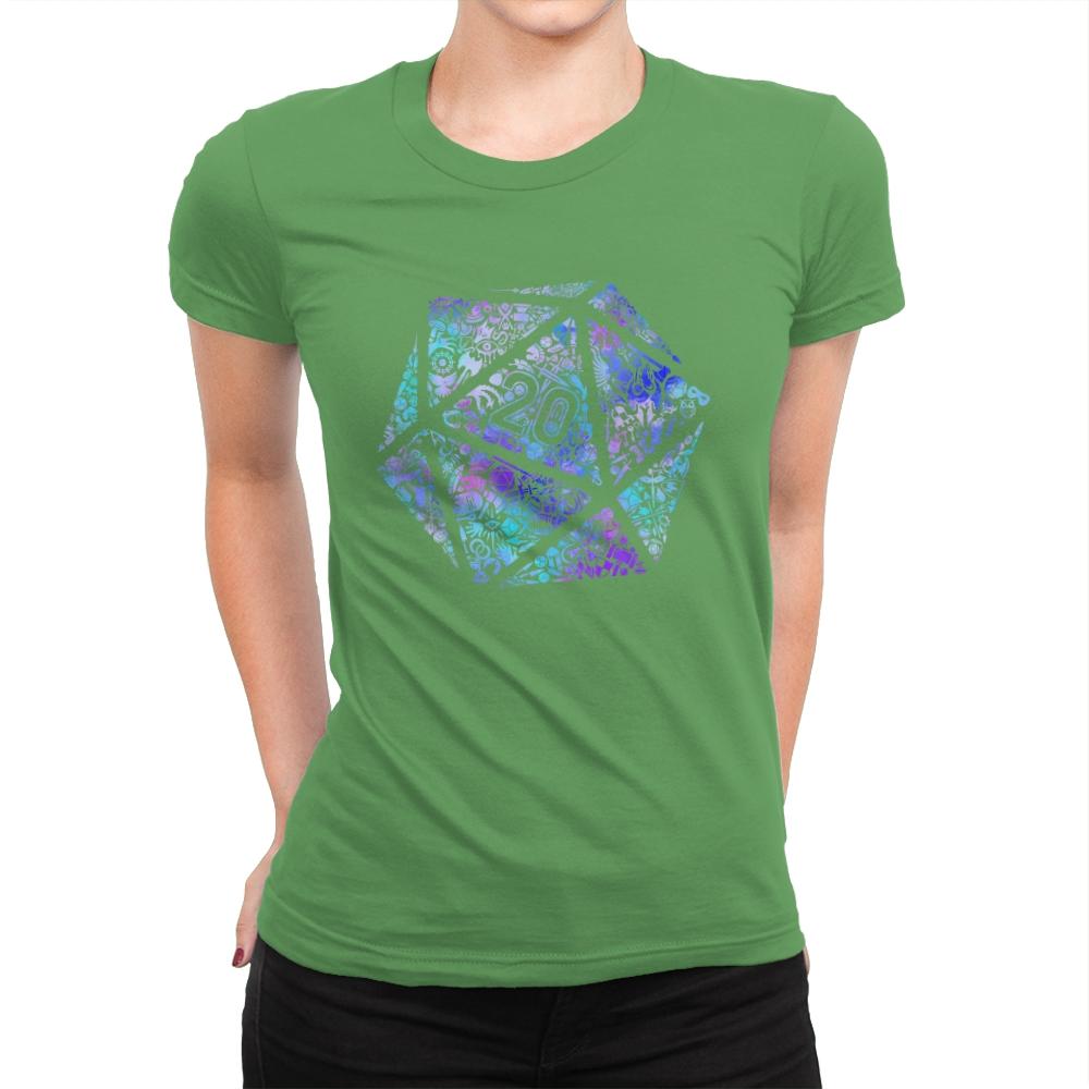 Mosaic D20 - Womens Premium T-Shirts RIPT Apparel Small / Kelly