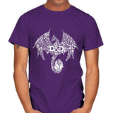 Mosaic Dragon - Mens T-Shirts RIPT Apparel Small / Purple
