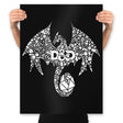 Mosaic Dragon - Prints Posters RIPT Apparel 18x24 / Black