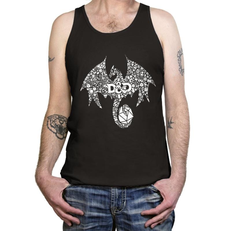 Mosaic Dragon - Tanktop Tanktop RIPT Apparel